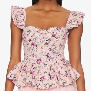 Baylin Floral Corset Top - ASTR the Label